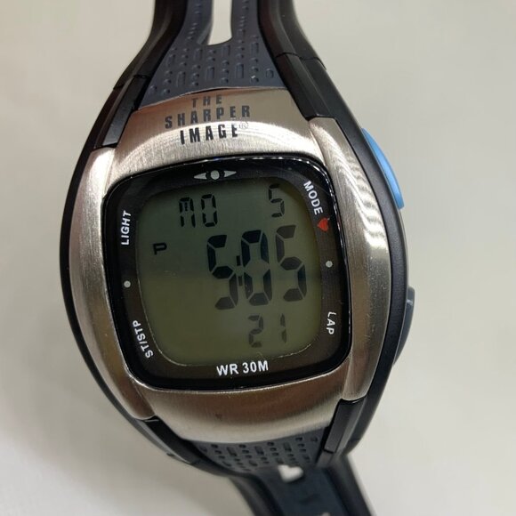 The Sharper Image men Heart Rate Monitor digital wrist watch 42mm running - Picture 2 of 7